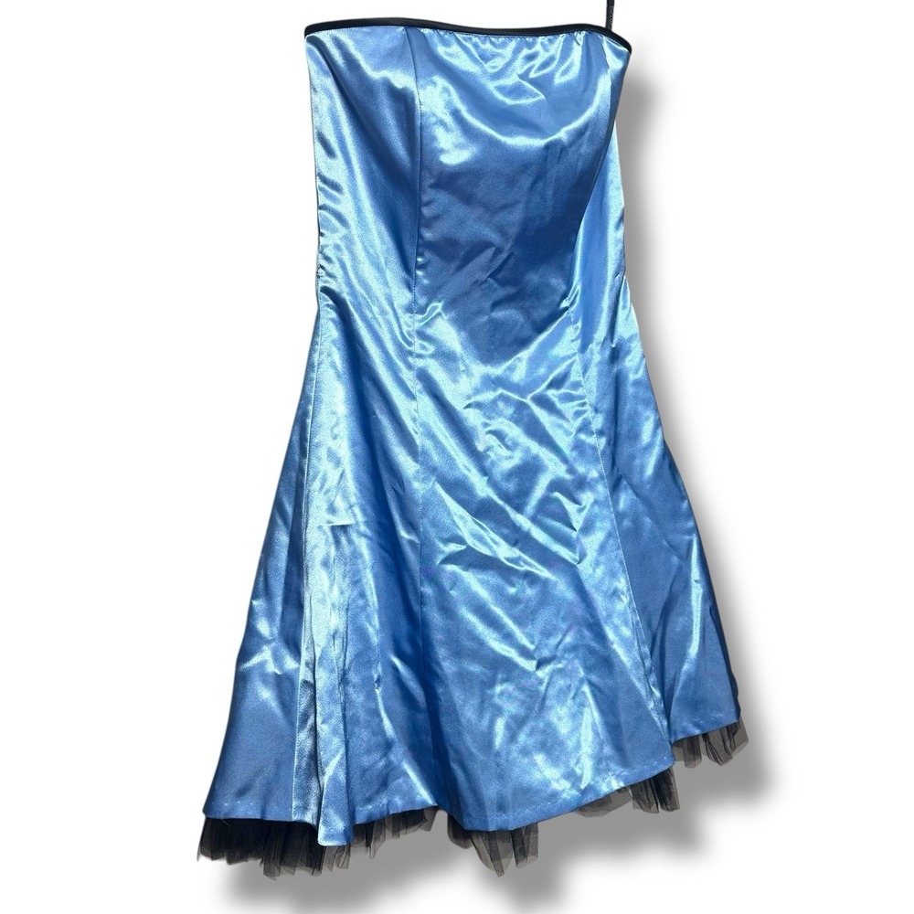 Jessica McClintock Gunne Sax Prom Dress Strapless Gown Babydoll Corset Y2k Sz 9 - Picture 9 of 12